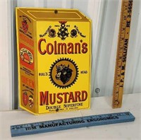 Porcelain Coleman mustard sign - heavy but not