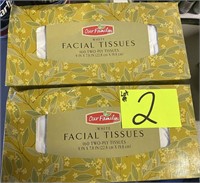 2-160ct Facial tissues