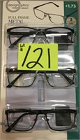 Foster Grant +1.75 reading glasses