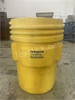 EAGLE 95 Gal. Overpack Drum, Open Head, Yellow