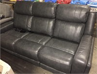 Leather power reclining sofa new with tags