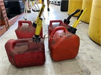 (4) One Gallon Gas Cans