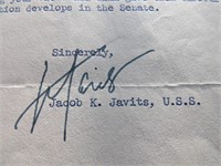 1962 Jacob K Javits Signature