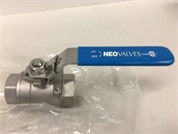 New Neo Valves 1" Ball Valve CF8M