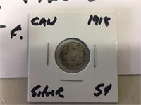 1918 Canada Silver .925 Sterling 5 Cent
