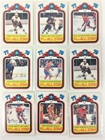 9 1977/78 Hockey Cards