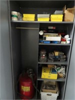(3) Metal Storage Cabinets & Contents