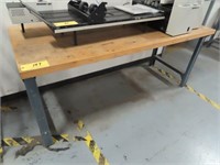 (3) Wood Top Work Benches 30" x 6'