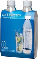 SodaStream White 2-PACK1L Slim Carbonating Bottles