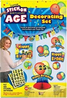 Stick On Age Birthday Set
