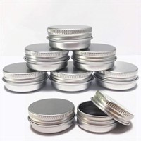24 Pack Aluminum Tin Jars Small Round