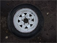 trailer tire and rim