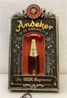 * Andecker lighted sign 11x18,