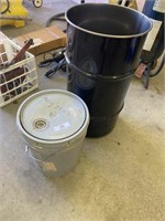 New 15-Gallon Barrel and Unopened Paint