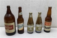 * (5) Vtg Beer bottles