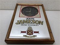 * Jameson whiskey mirror clock 13x20 works