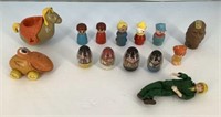 Vtg 1970's toys w/ Weebles Little People +