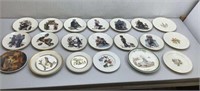 * (20) assorted collectible plates w/(13) Norman