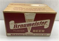 * Vtg Braumeister beer wax cardboard case