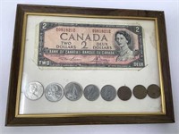 Canadian Framed Money Display
