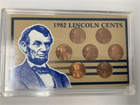 1982 Lincoln Cent Display