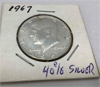 1967 Kennedy Half 40% Silver