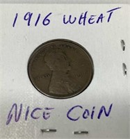 1916 Wheat Cent, nice
