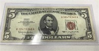 1963 Red $5. US Note