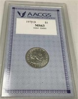 1979D $1. MS63 (AACGS)