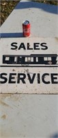House  Trailer sales & service heavy steel sign.