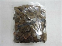 Bag of 641 Lincoln wheat cents