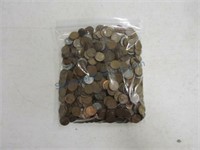 Bag of 619 Lincoln wheat cents
