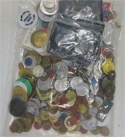 Bag of tokens and medals