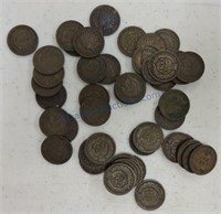 Lot of 50 Indian head cents