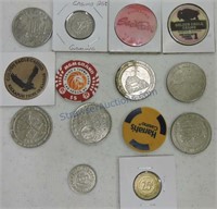 Lot of 14 gaming tokens