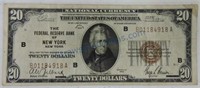1928 $20 National Currency The Federal