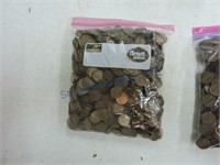 Bag of 1000 Lincoln wheat cents