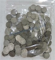 Bag of 275 Liberty nickels