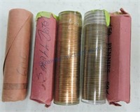 5 roll 1960 small date Lincoln cents