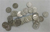 Bag of 40 silver quarters
