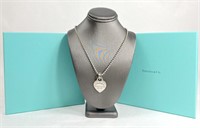 Tiffany & Co Sterling Heart 18" Necklace