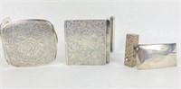 Lot Of (4) Vintage Sterling Cases