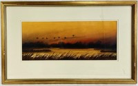 Scott Cameron Watercolor Sunset On The Marshlands