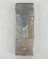 Vintage Dunhill Shanghai 900 Silver Lighter