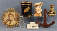 Head Vase, Shell Vase & Other Collectibles
