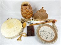 Group Of (9) Native American Objects