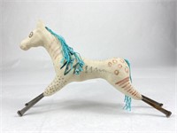 Painted Pony Sculpture Signed Sheena