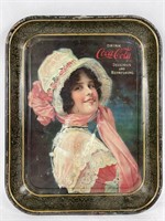 Antique Coca Cola Tin Advertising Tray Sign