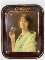 Antique Coca Cola Tin Advertising Tray Sign