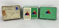 Vintage WWII 6th Armored Division Playing Cards